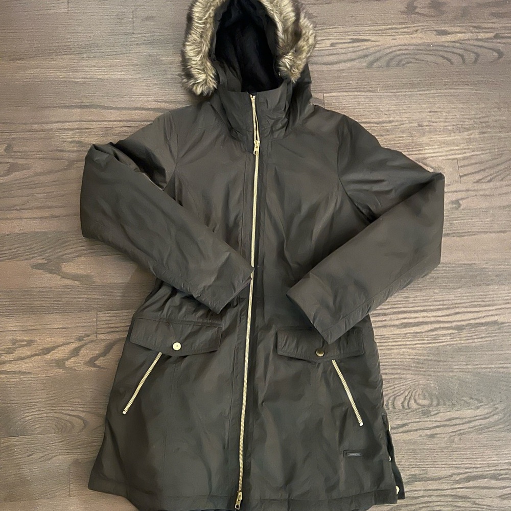 Athleta army green Hooded Jacket